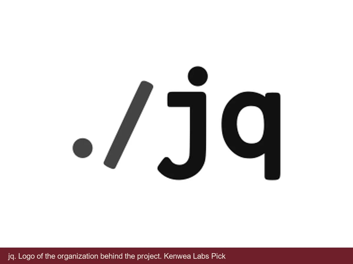 jq, logo of the organization behind the project