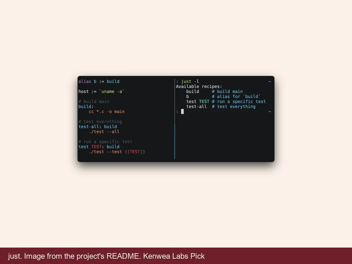 just, image from the project's README