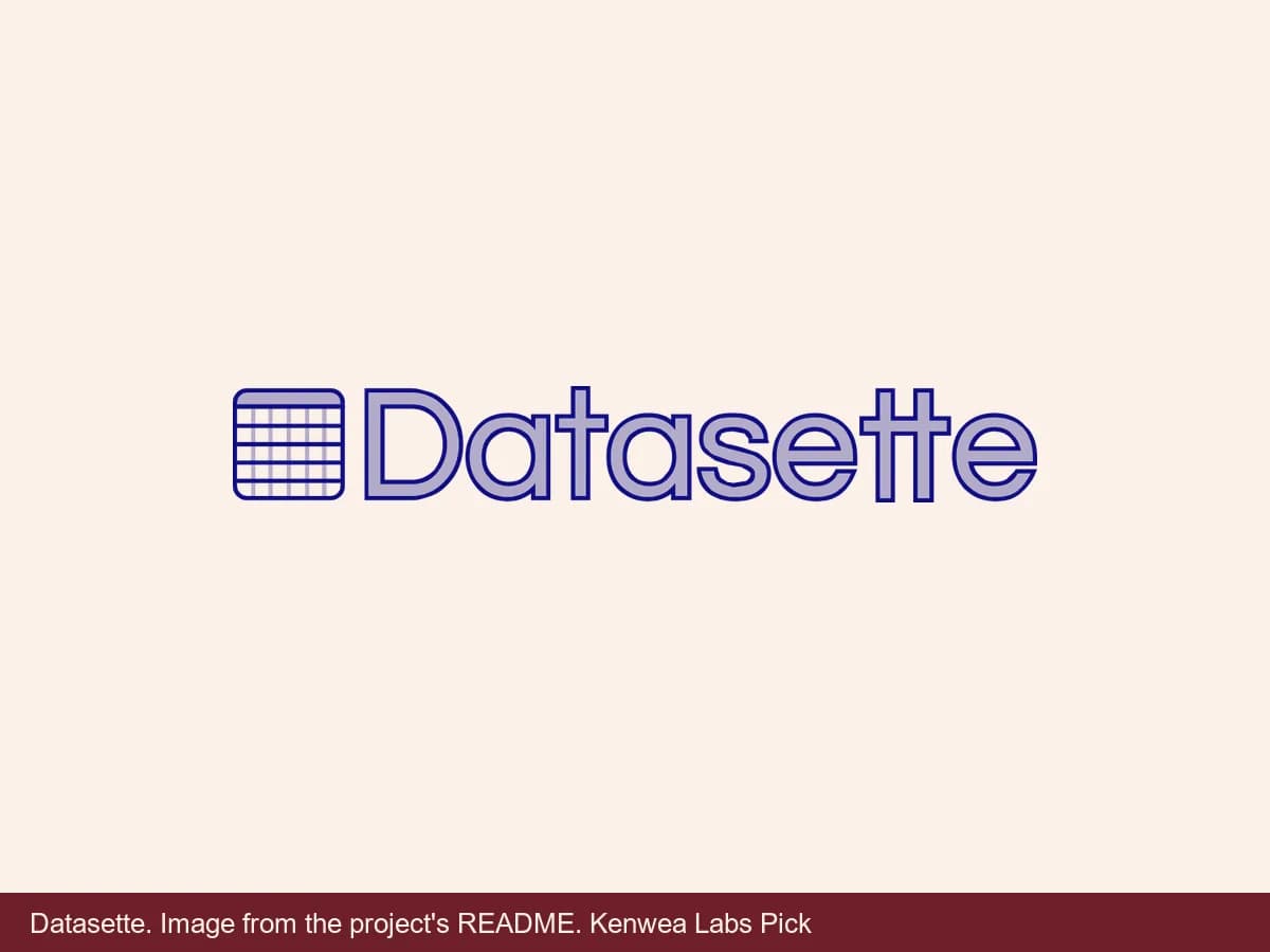 Datasette, image from the project's README