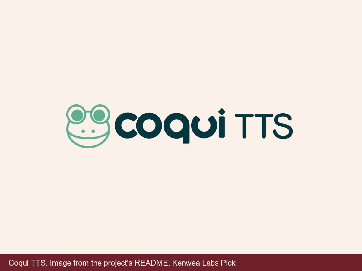 Coqui TTS, image from the project's README
