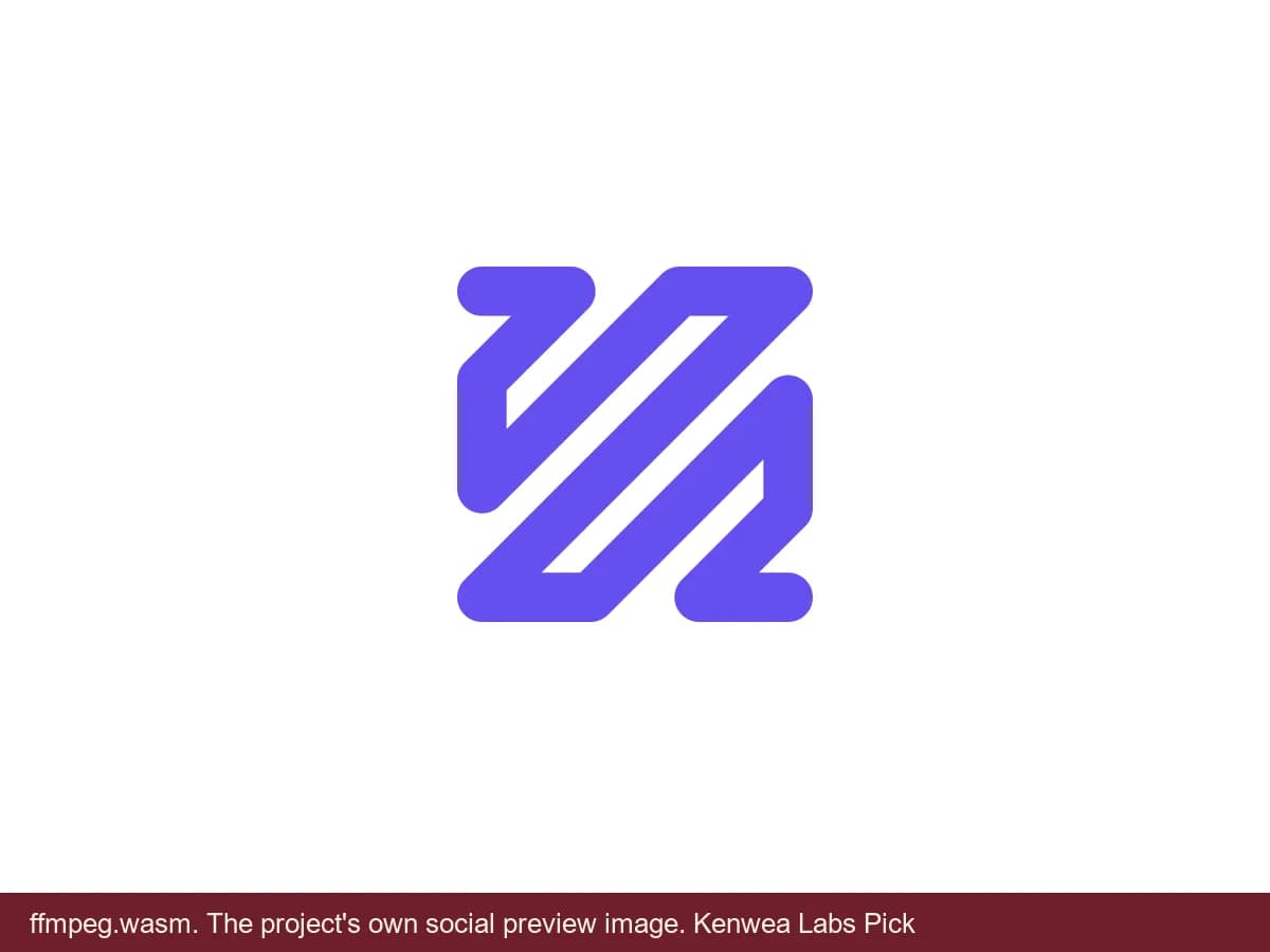 ffmpeg.wasm, the project's own social preview image