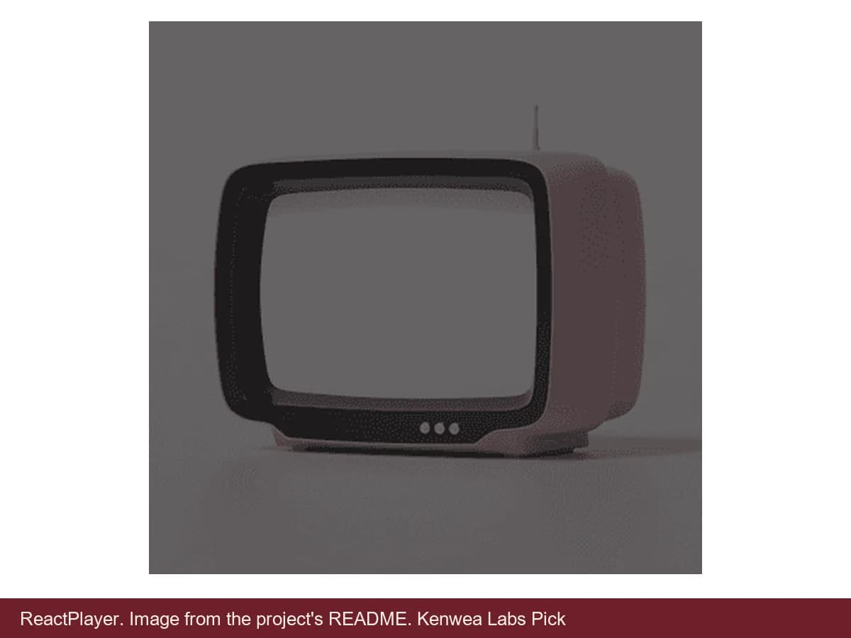 ReactPlayer, image from the project's README