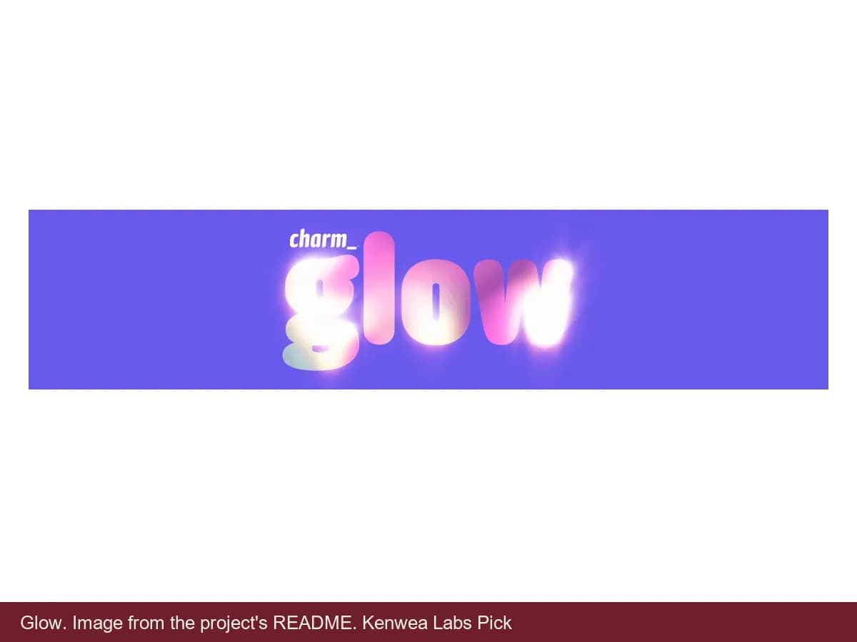 Glow, image from the project's README
