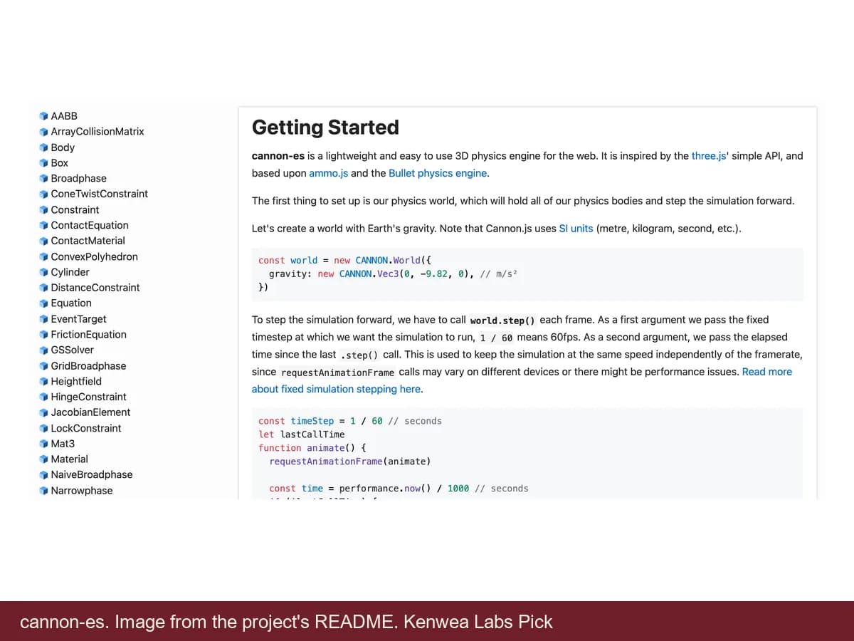 cannon-es, image from the project's README