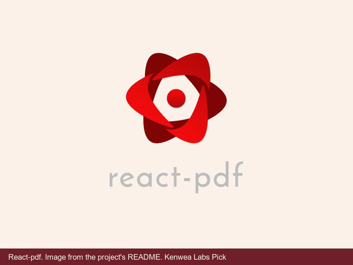 React-pdf, image from the project's README