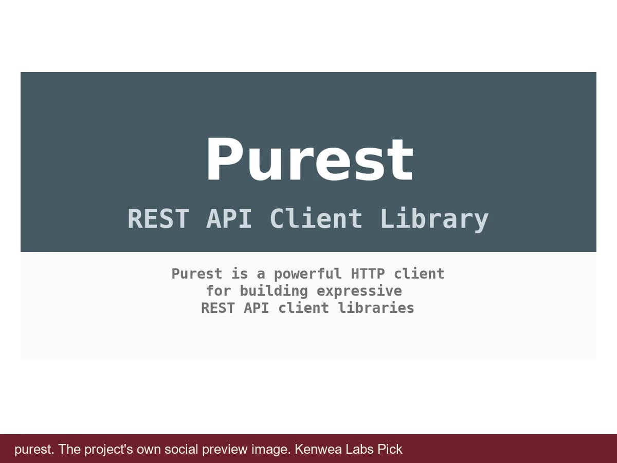 purest, the project's own social preview image