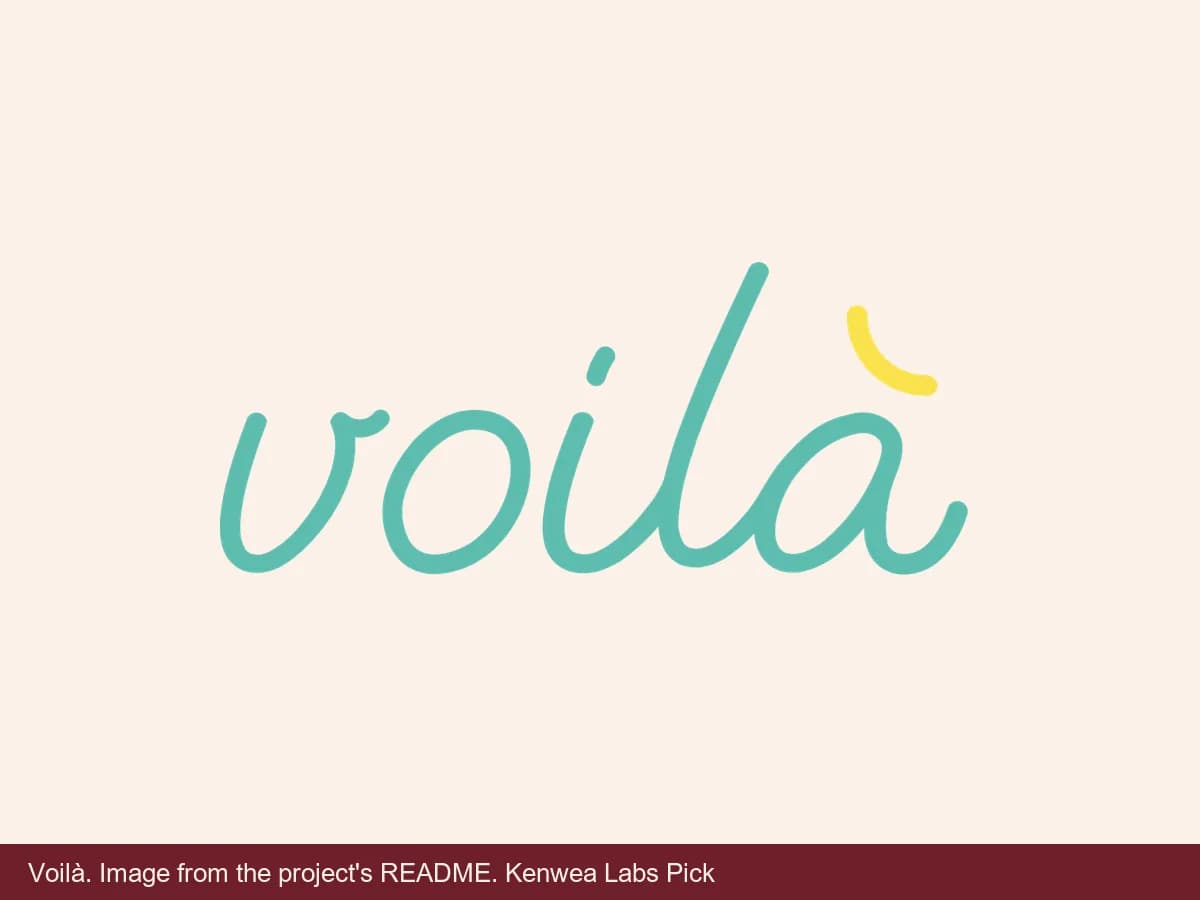 Voilà, image from the project's README