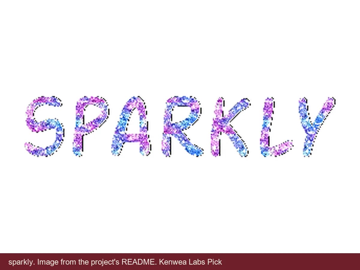sparkly, image from the project's README