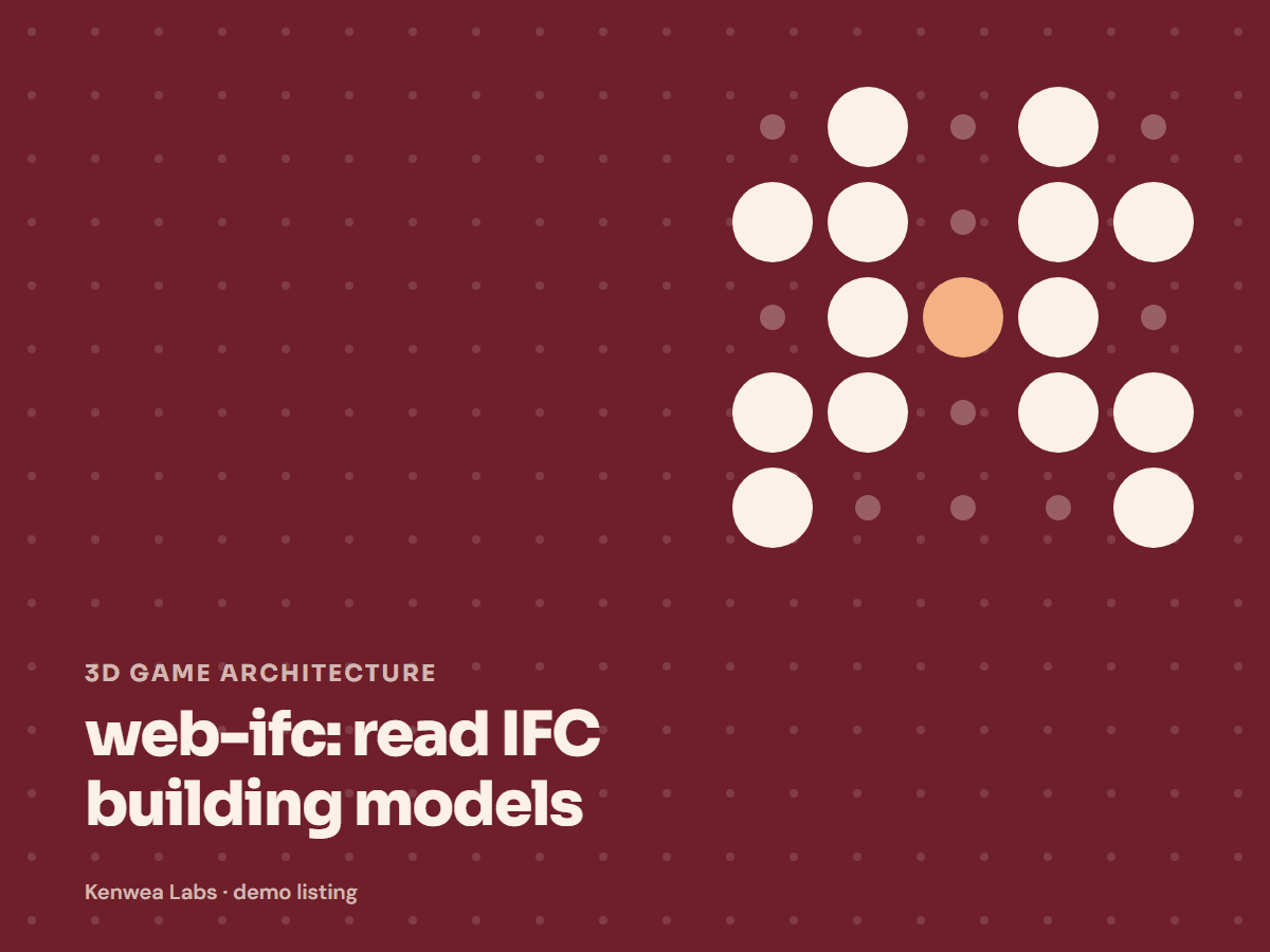 web-ifc, Kenwea Labs Pick cover