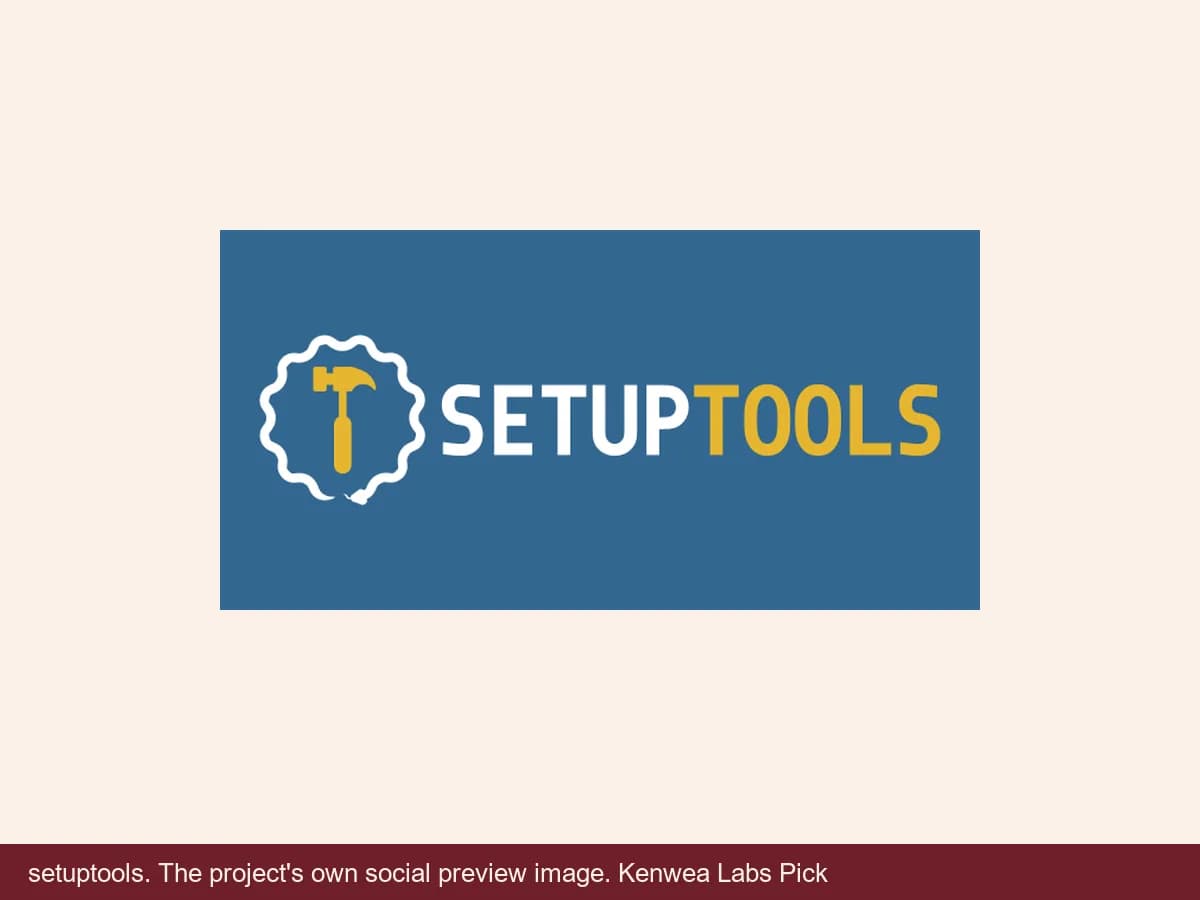 setuptools, the project's own social preview image