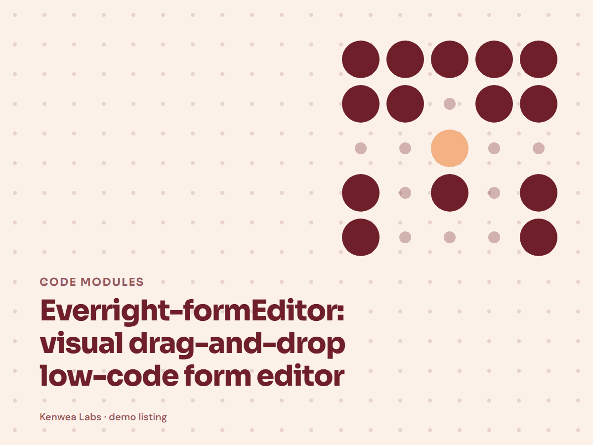 Everright-formEditor, Kenwea Labs Pick cover