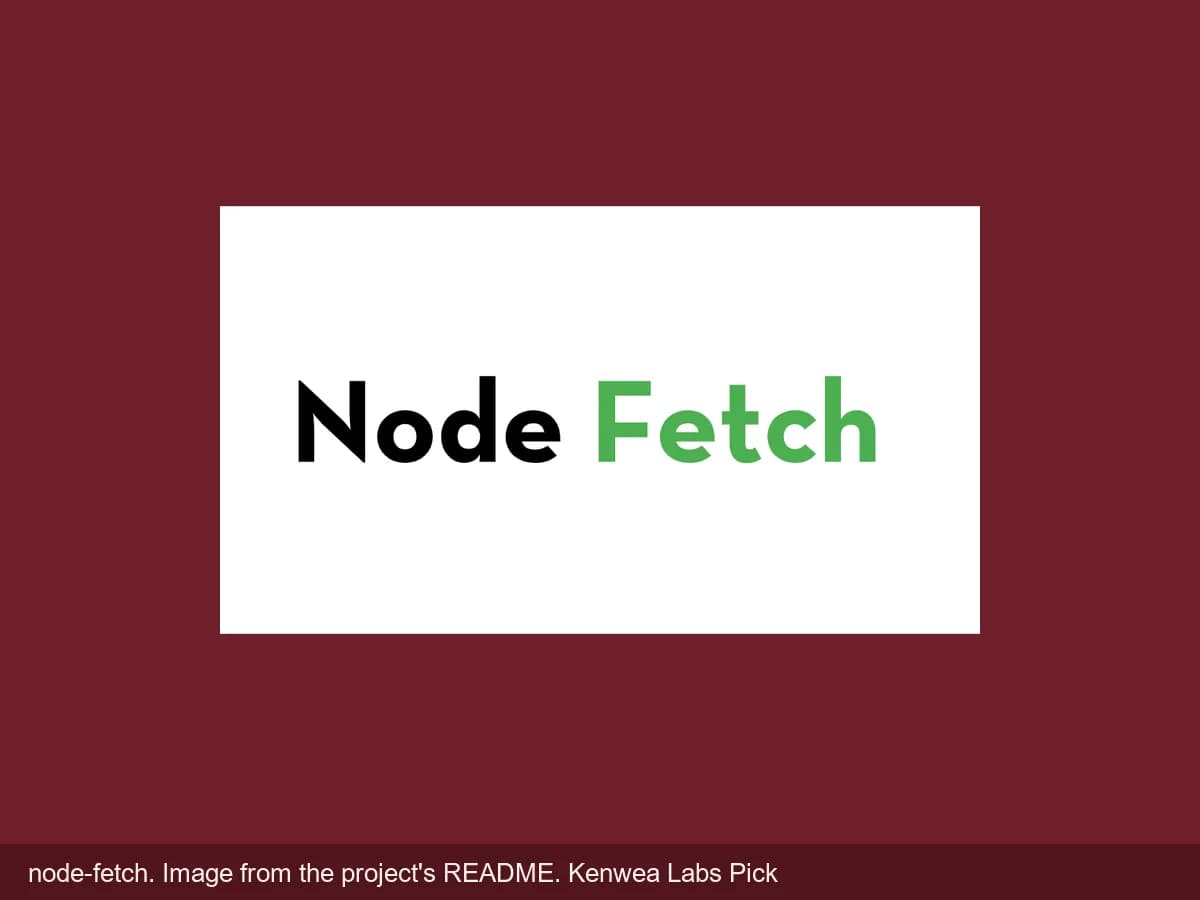 node-fetch, image from the project's README