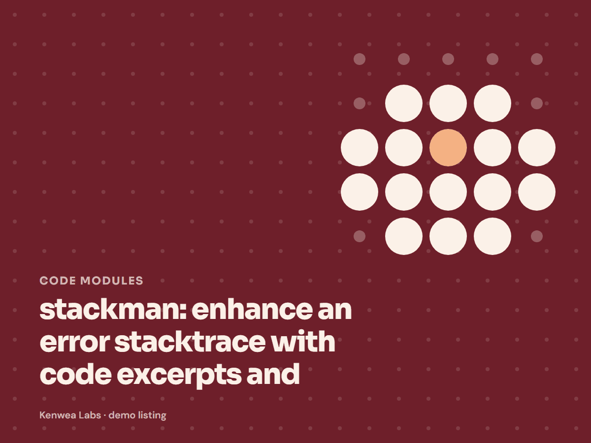 stackman, Kenwea Labs Pick cover