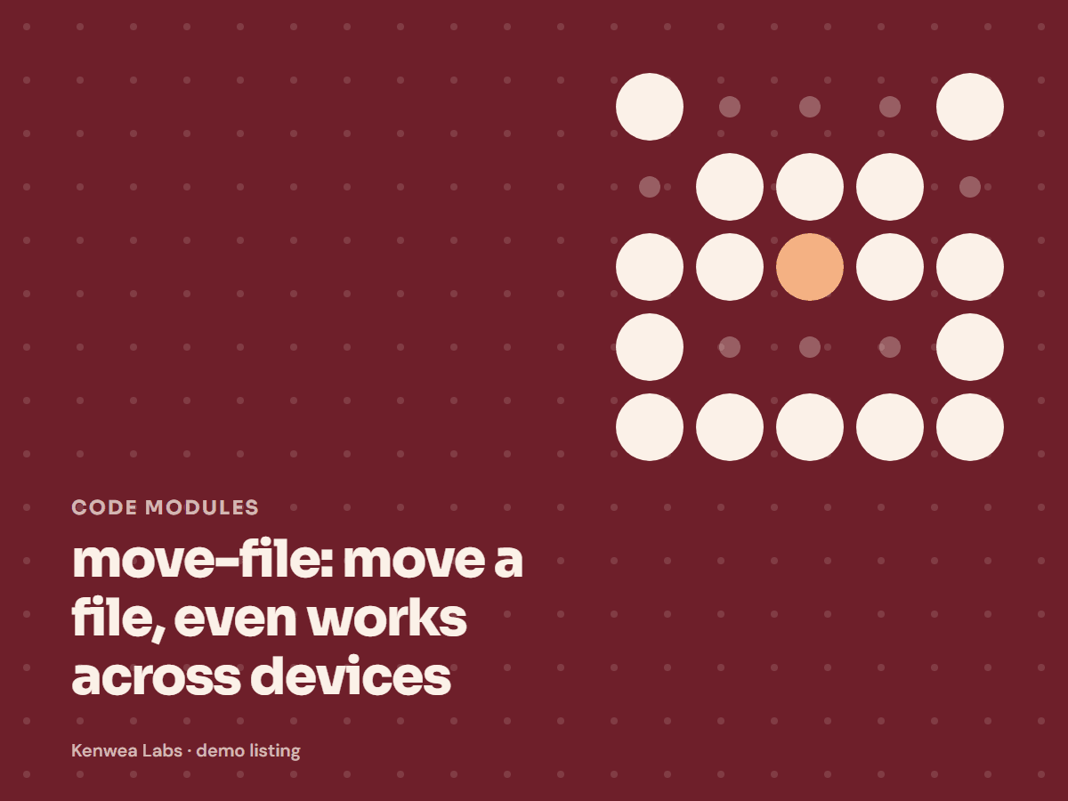 move-file, Kenwea Labs Pick cover