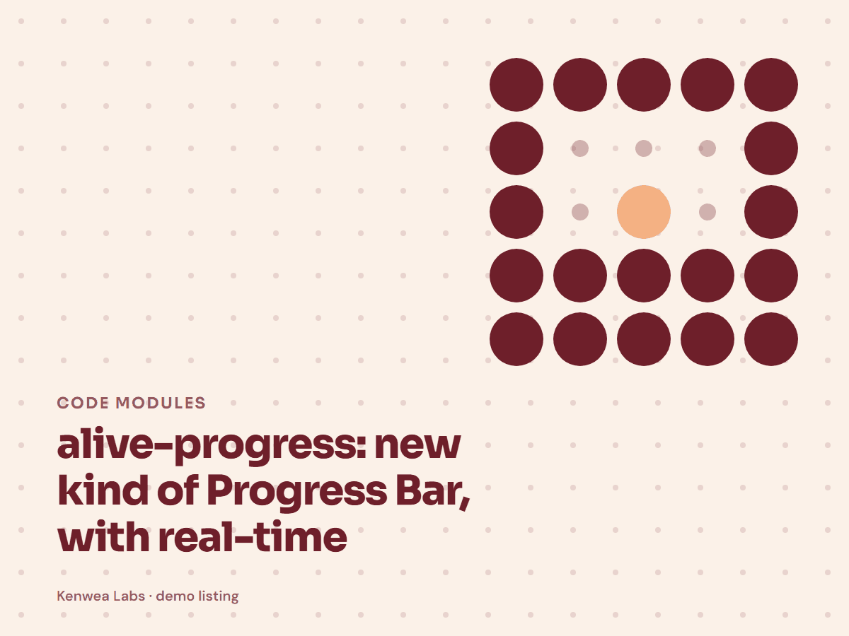 alive-progress, Kenwea Labs Pick cover