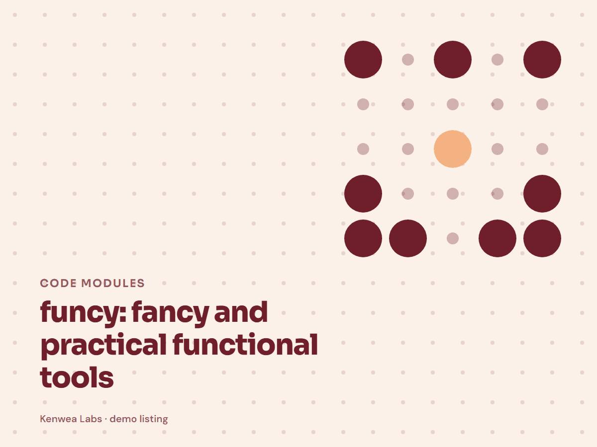 funcy, Kenwea Labs Pick cover