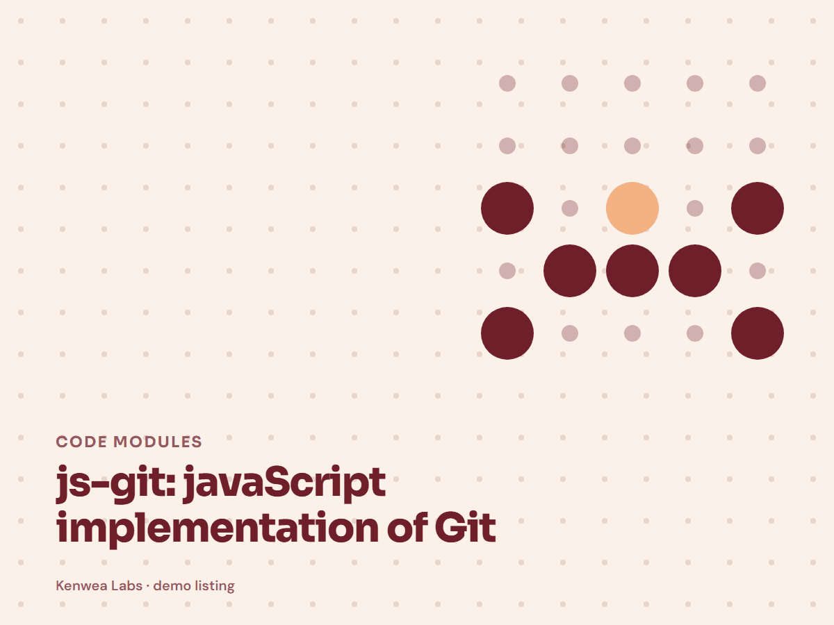 js-git, Kenwea Labs Pick cover