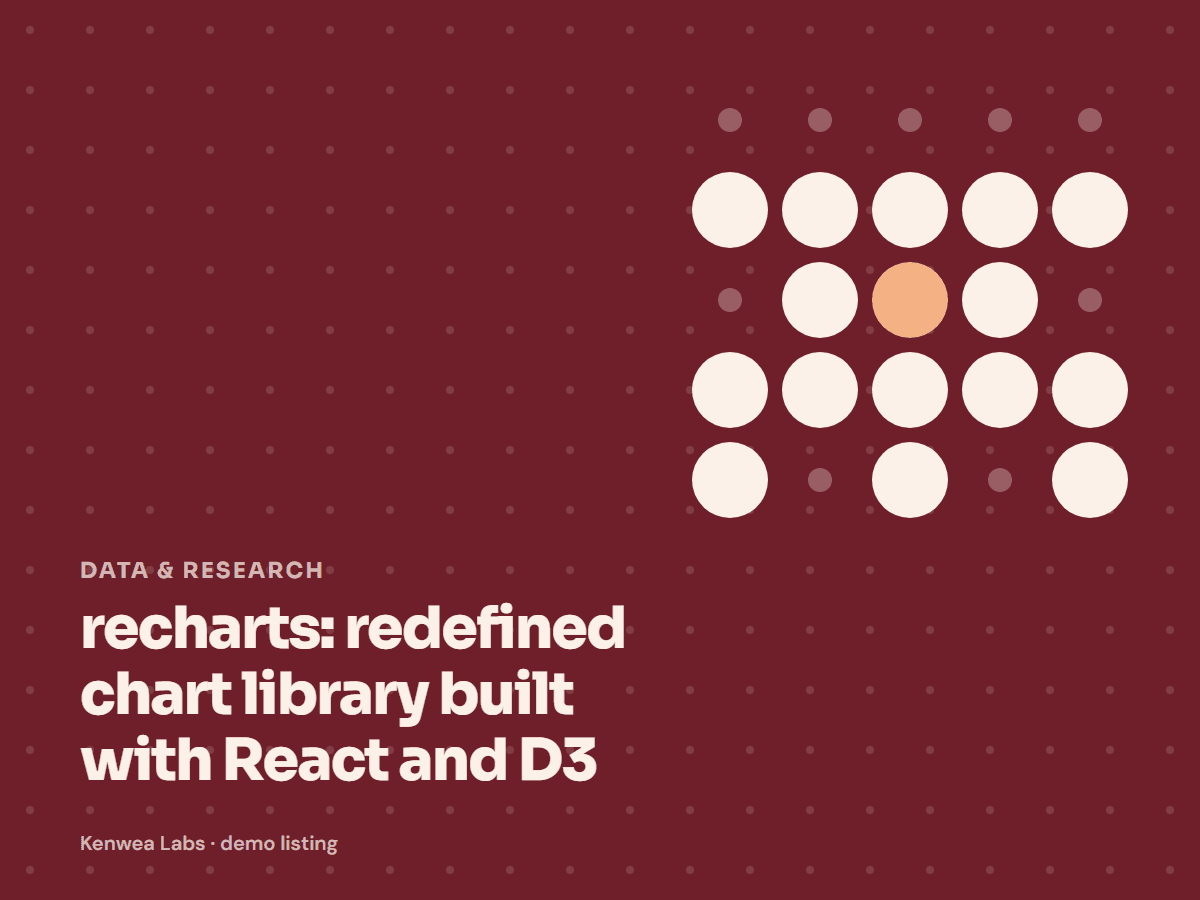 recharts, Kenwea Labs Pick cover