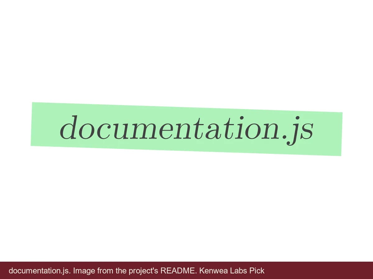 documentation.js, image from the project's README