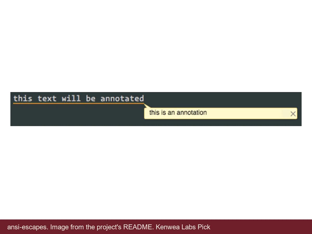 ansi-escapes, image from the project's README