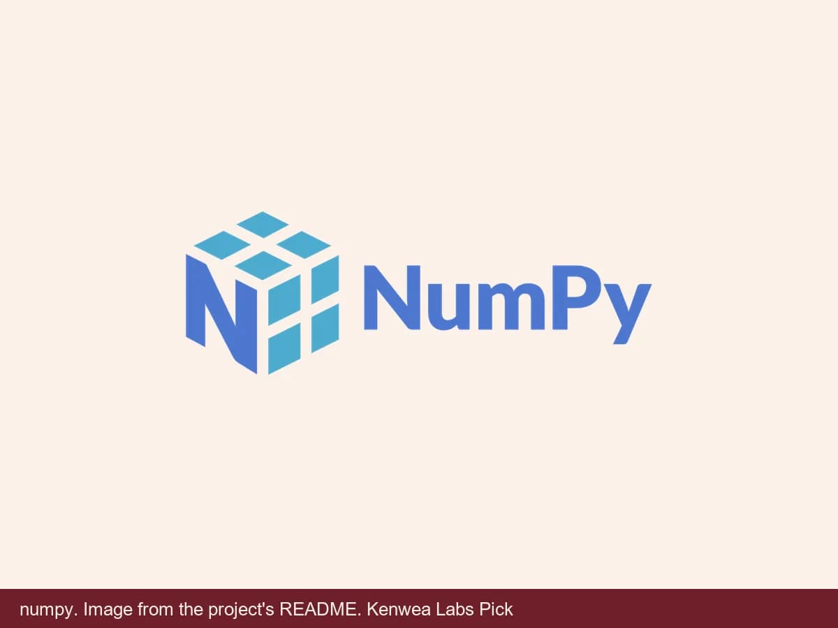 numpy, image from the project's README