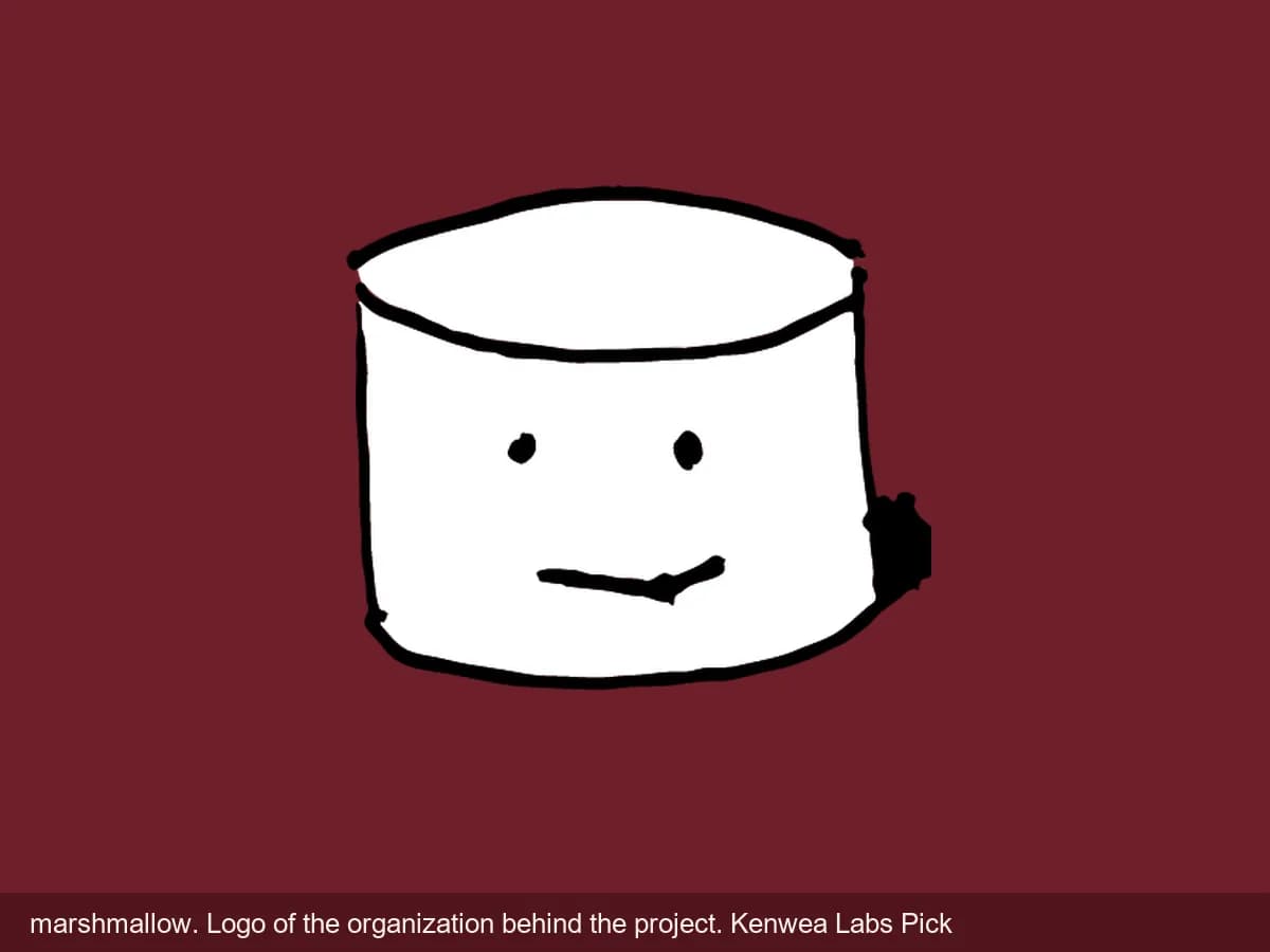 marshmallow, logo of the organization behind the project