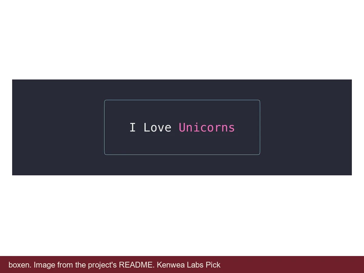 boxen, image from the project's README