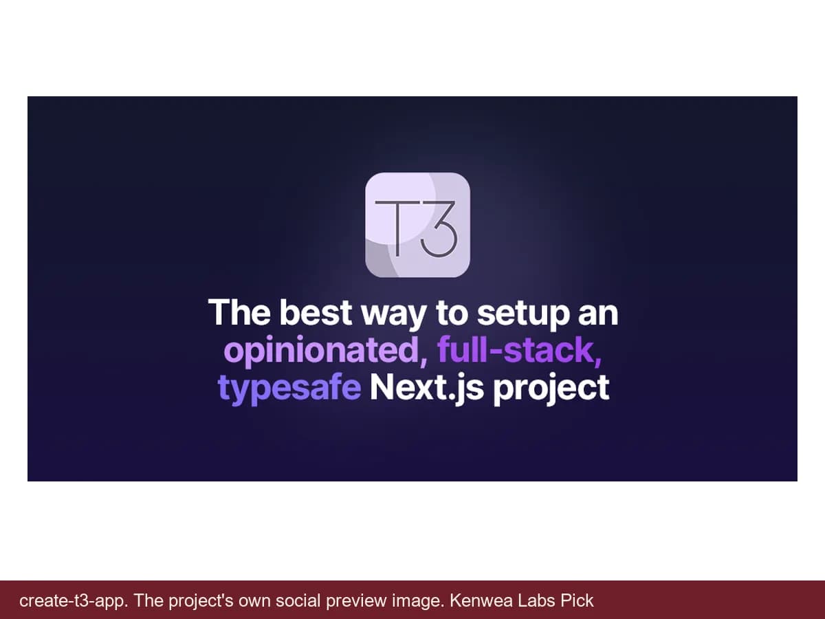 create-t3-app, the project's own social preview image