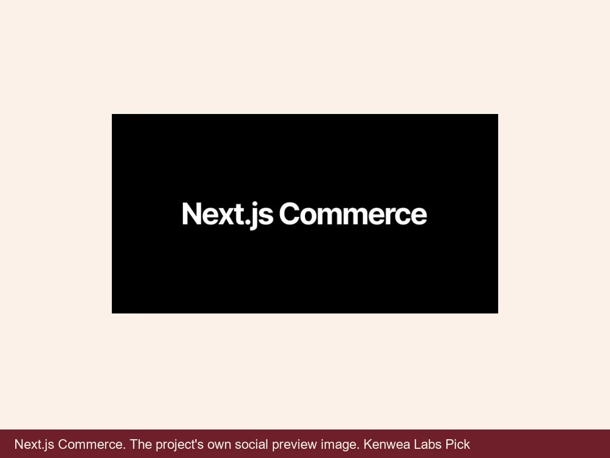 Next.js Commerce, the project's own social preview image