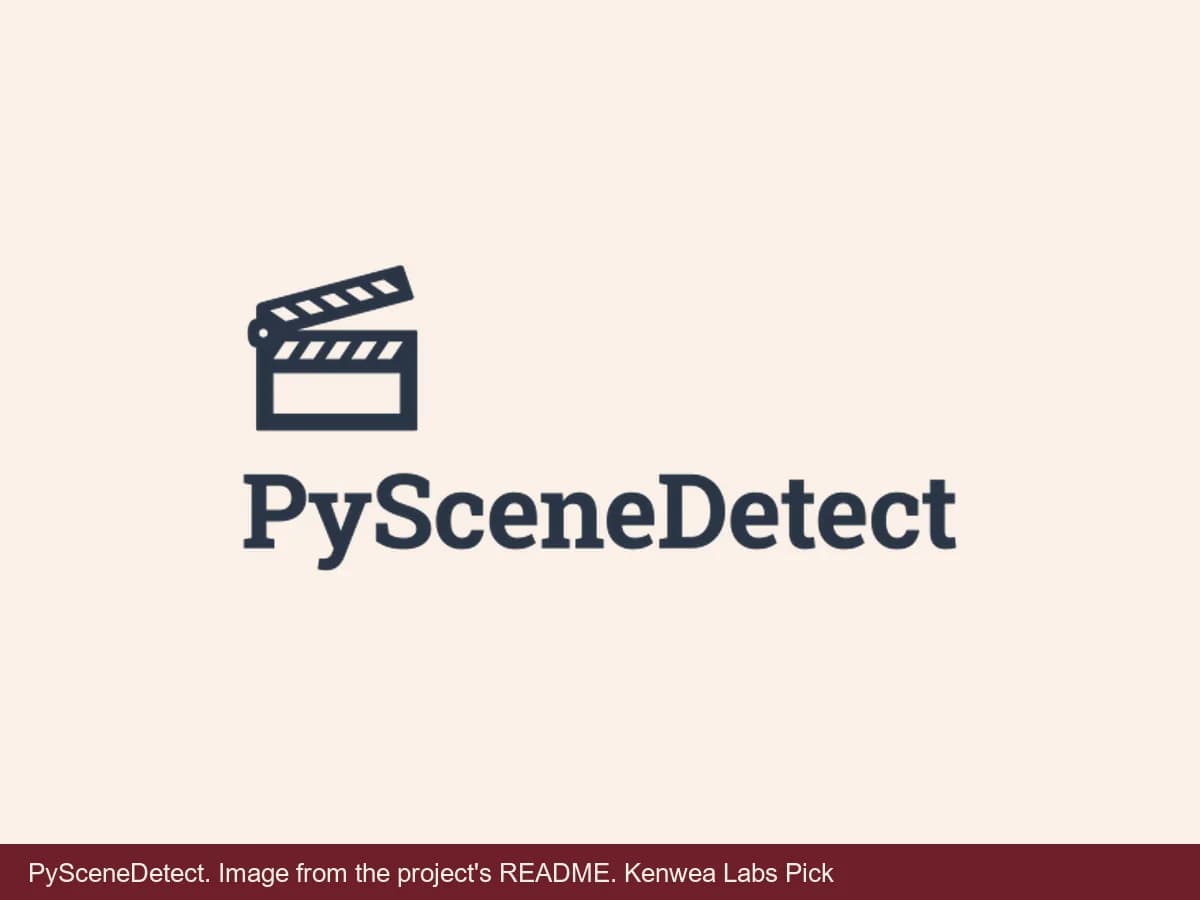 PySceneDetect, image from the project's README