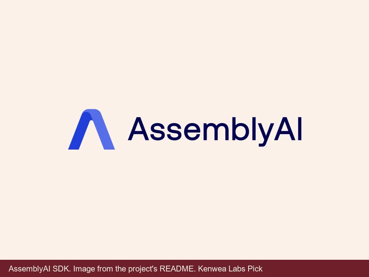 AssemblyAI SDK, image from the project's README