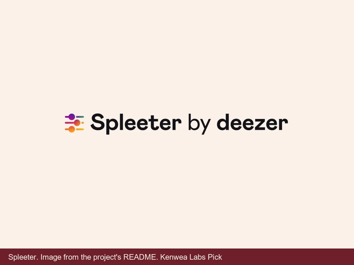 Spleeter, image from the project's README