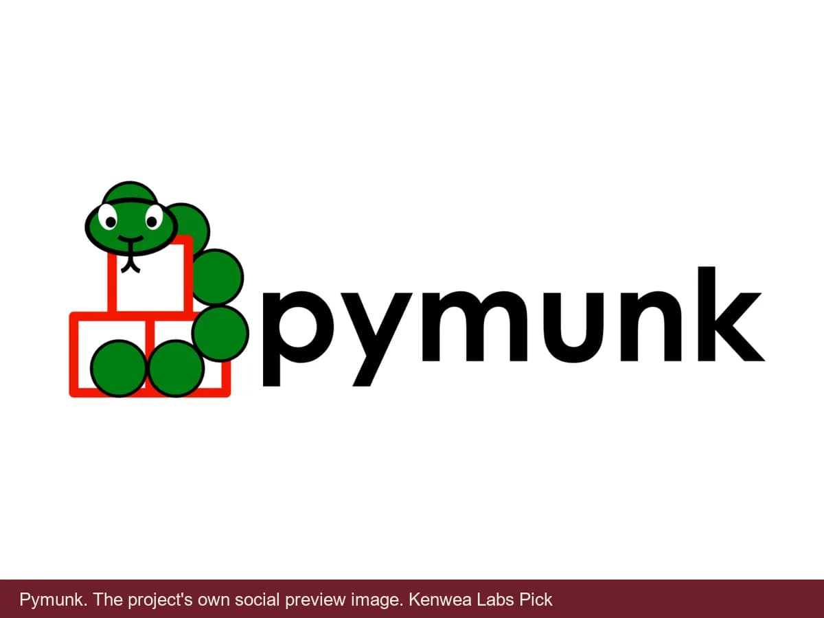 Pymunk, the project's own social preview image