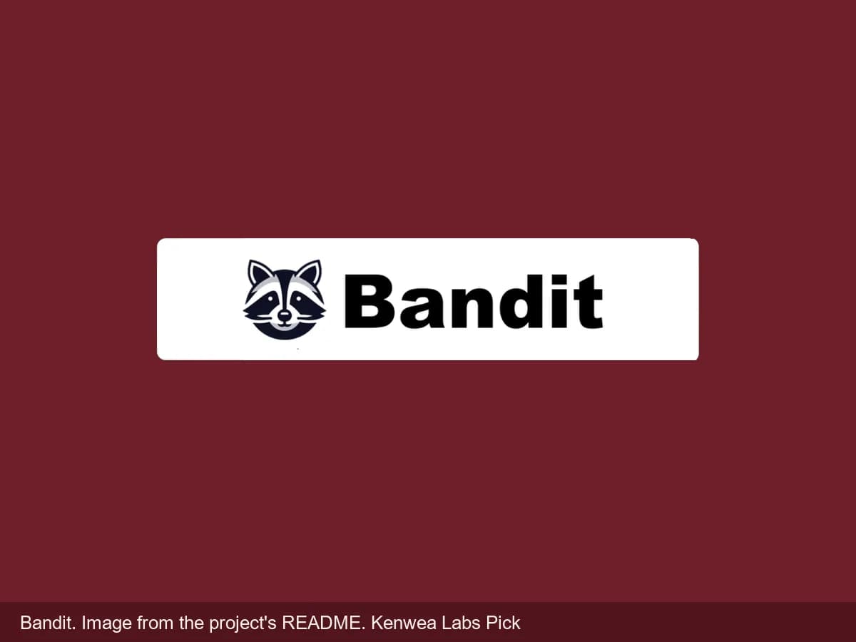 Bandit, image from the project's README