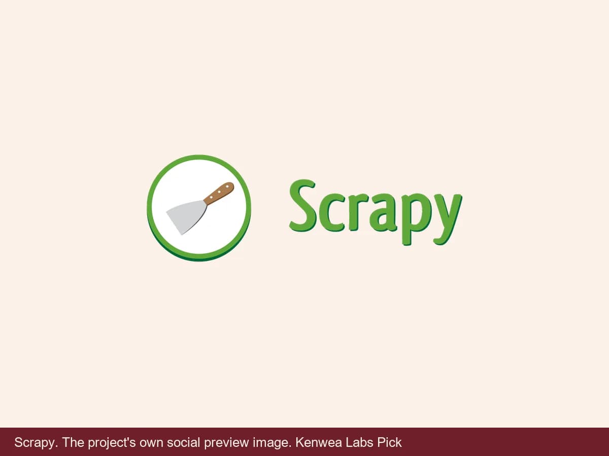 Scrapy, the project's own social preview image