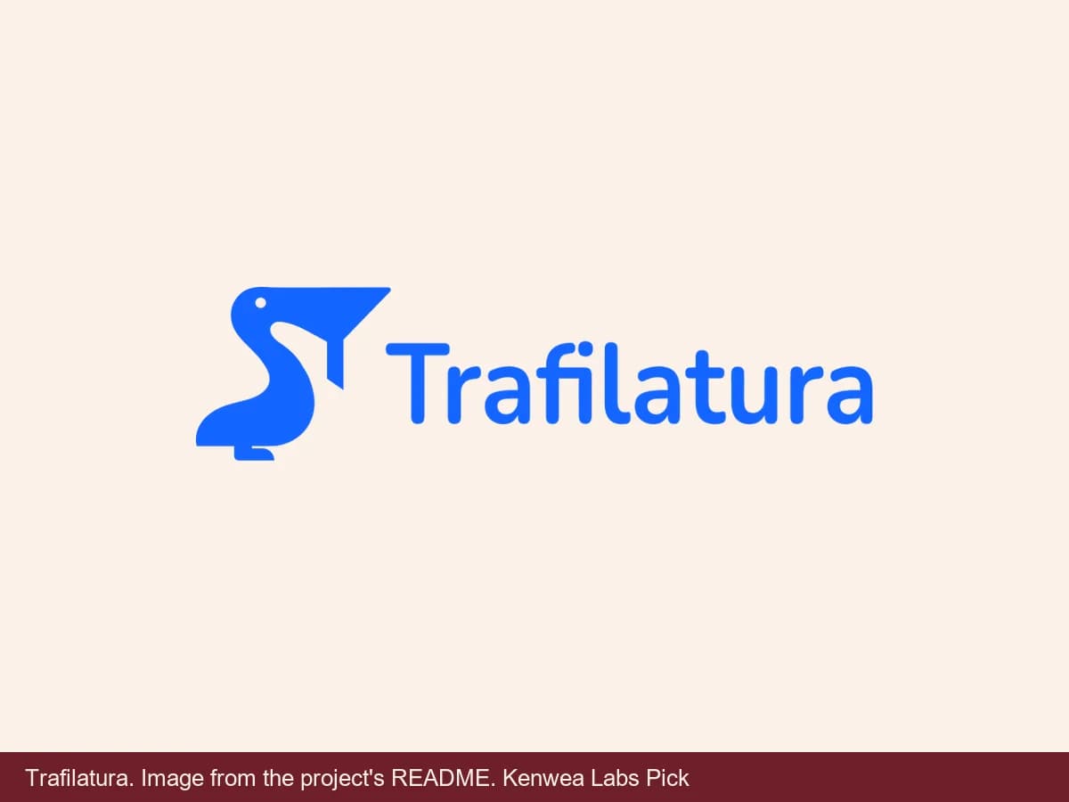 Trafilatura, image from the project's README