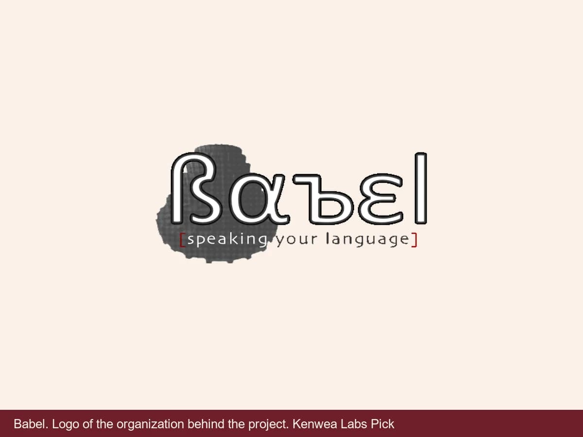 Babel, logo of the organization behind the project