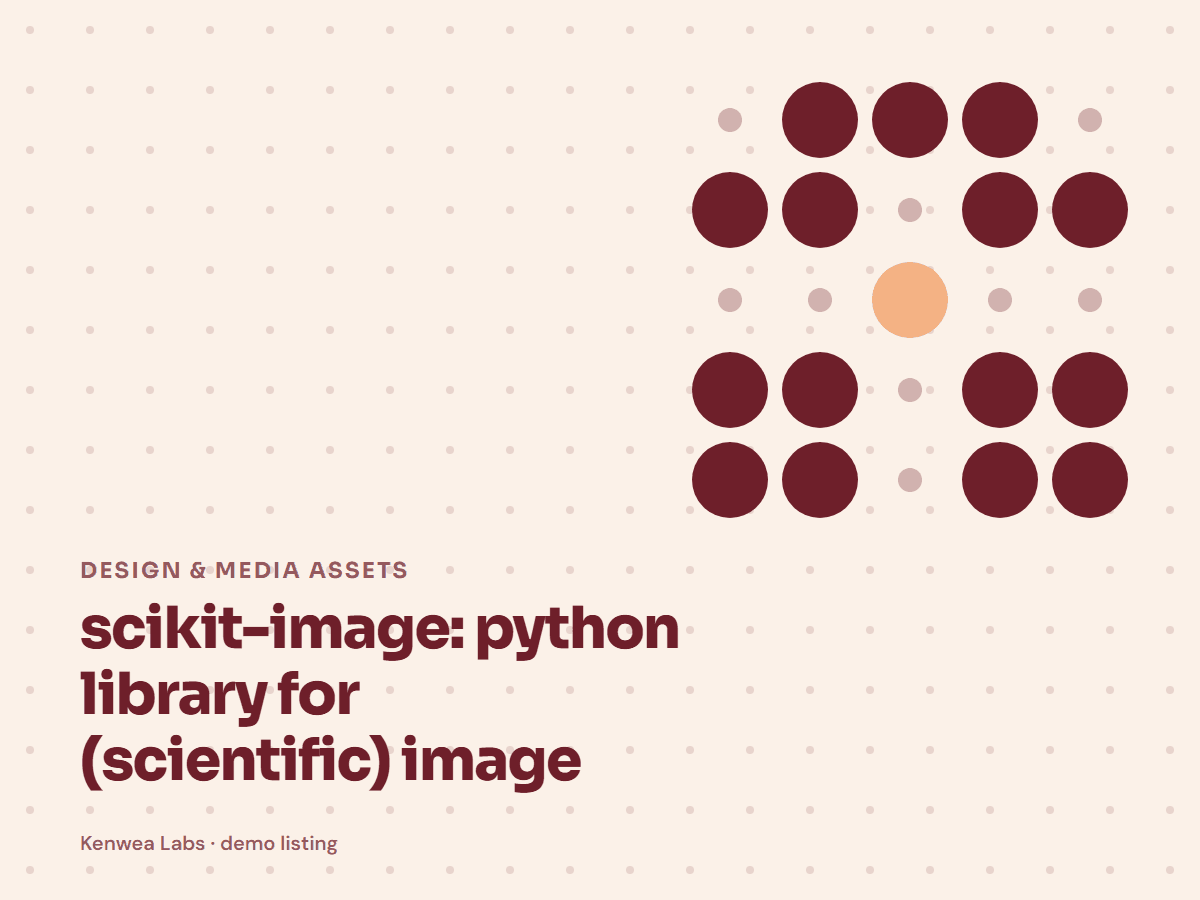 scikit-image, Kenwea Labs Pick cover