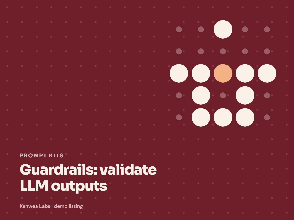 Guardrails, Kenwea Labs Pick cover