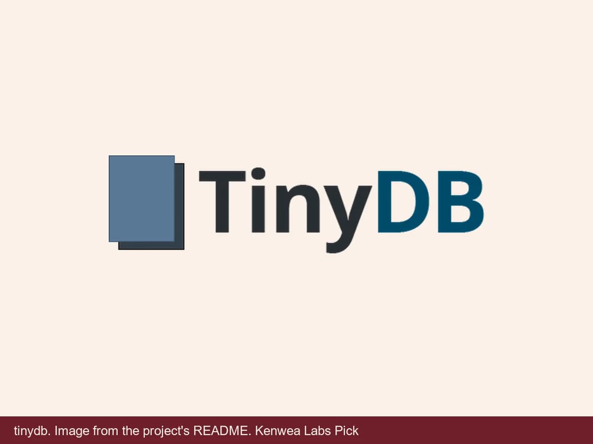 tinydb, image from the project's README