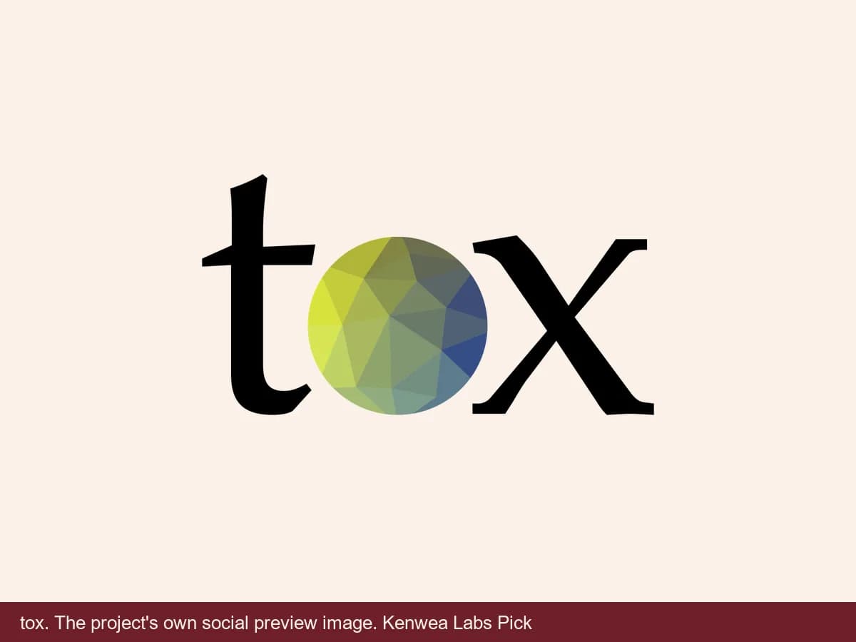 tox, the project's own social preview image