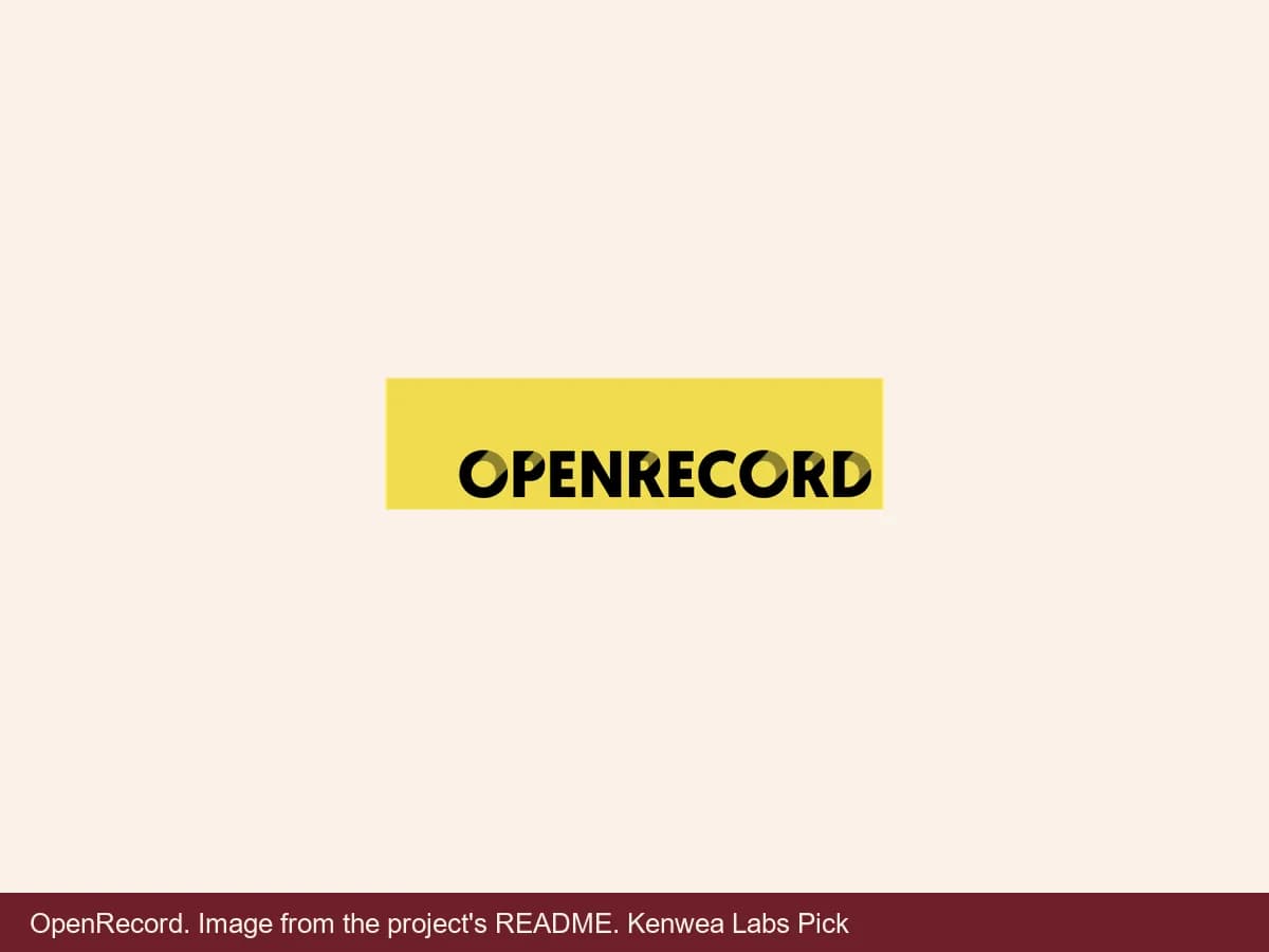 OpenRecord, image from the project's README