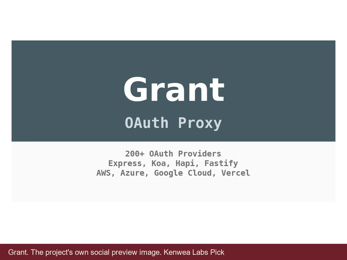 Grant, the project's own social preview image