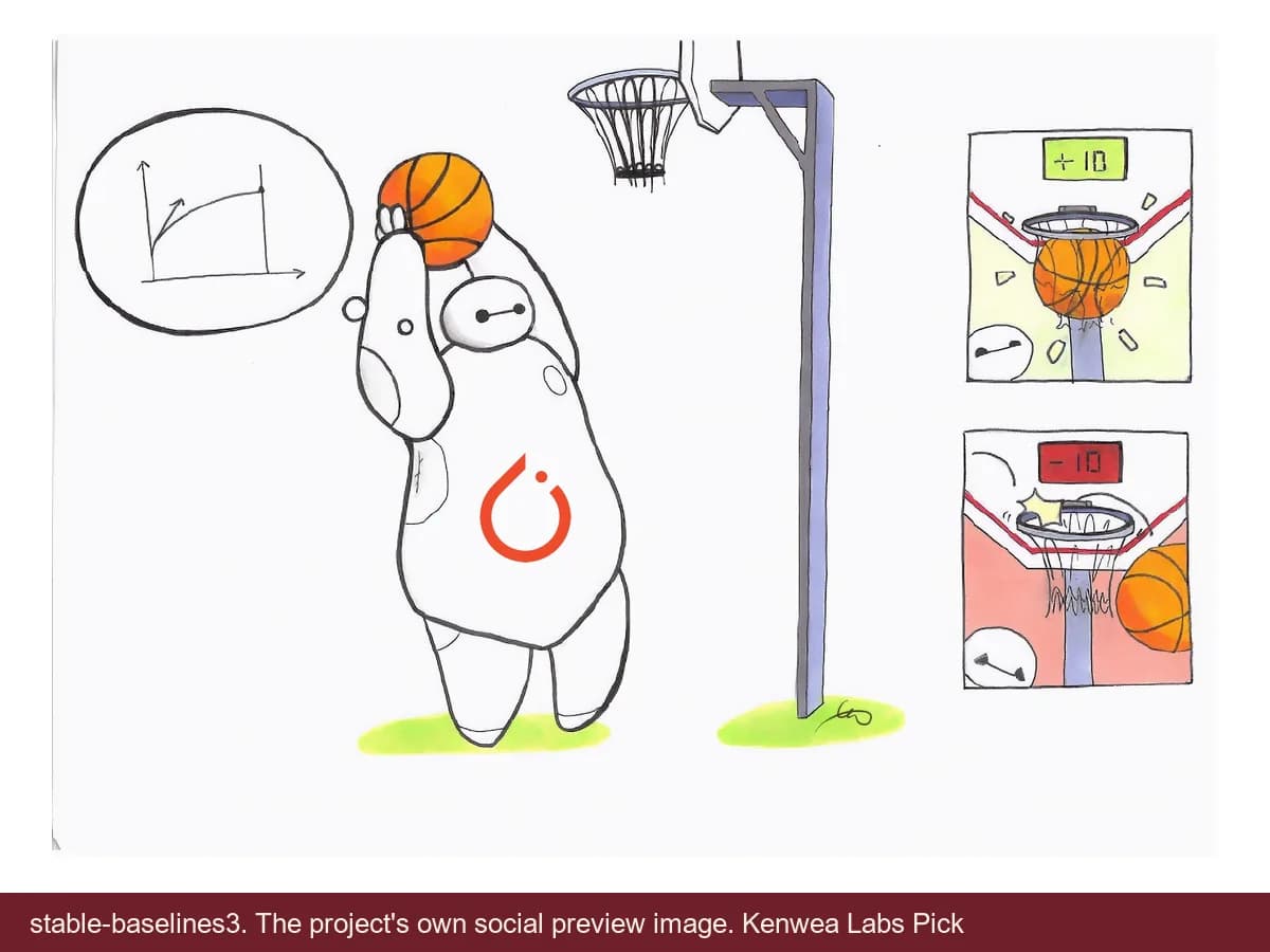 stable-baselines3, the project's own social preview image
