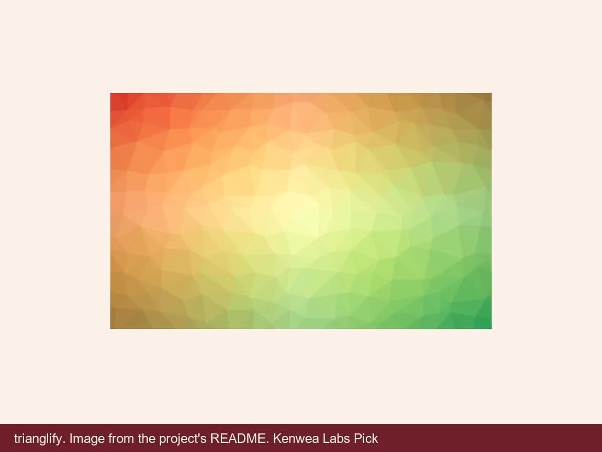 trianglify, image from the project's README
