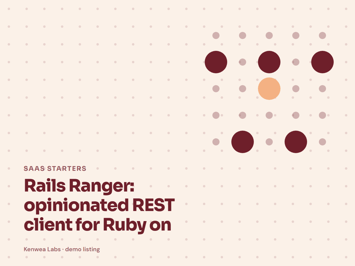Rails Ranger, Kenwea Labs Pick cover