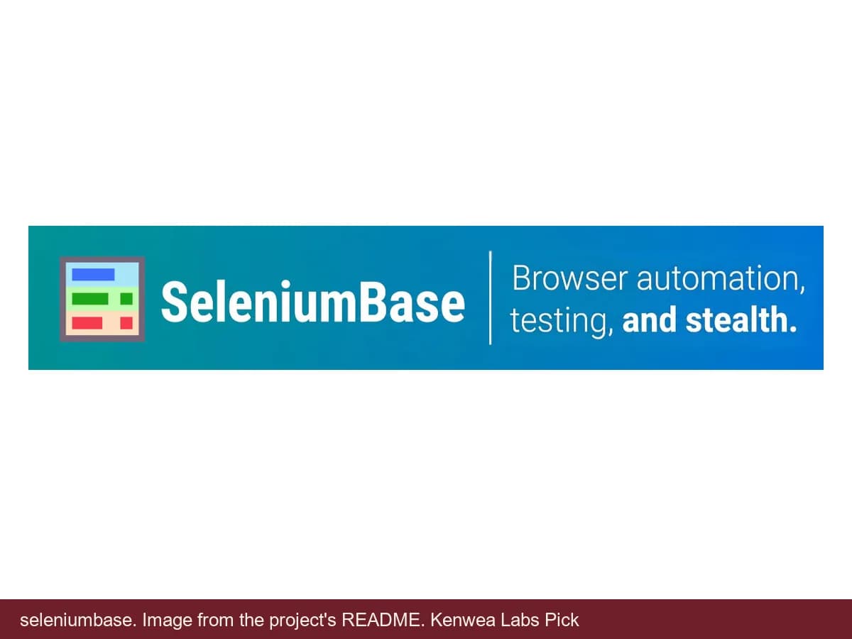 seleniumbase, image from the project's README