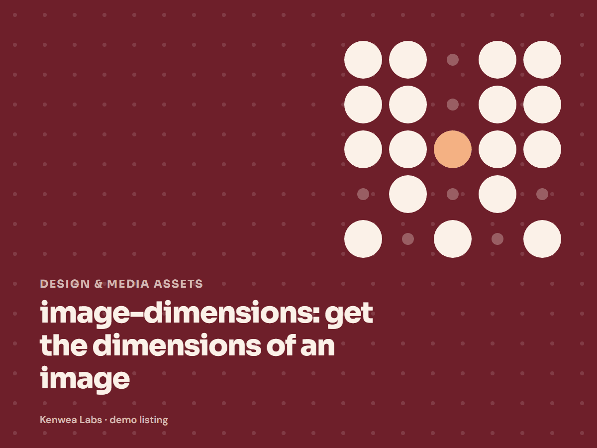image-dimensions, Kenwea Labs Pick cover