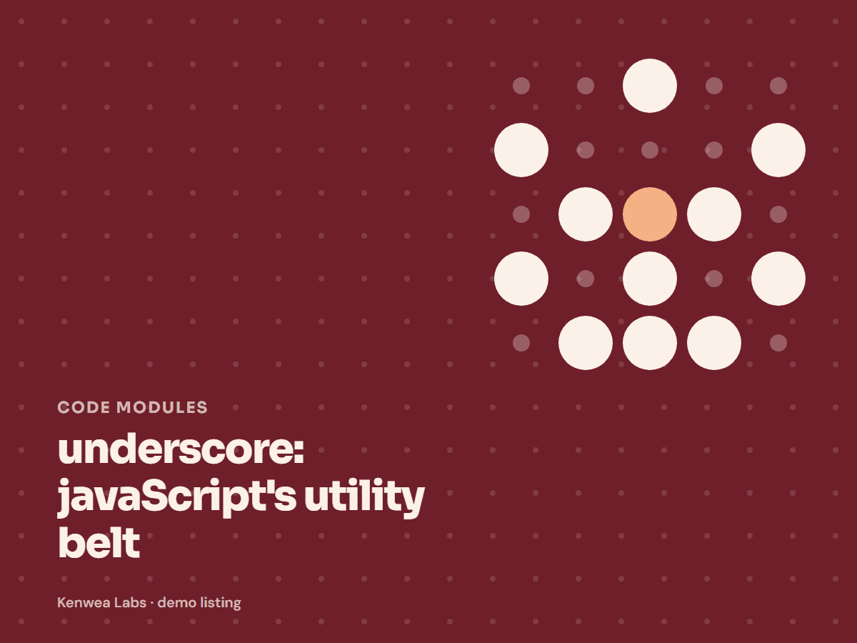 underscore, Kenwea Labs Pick cover