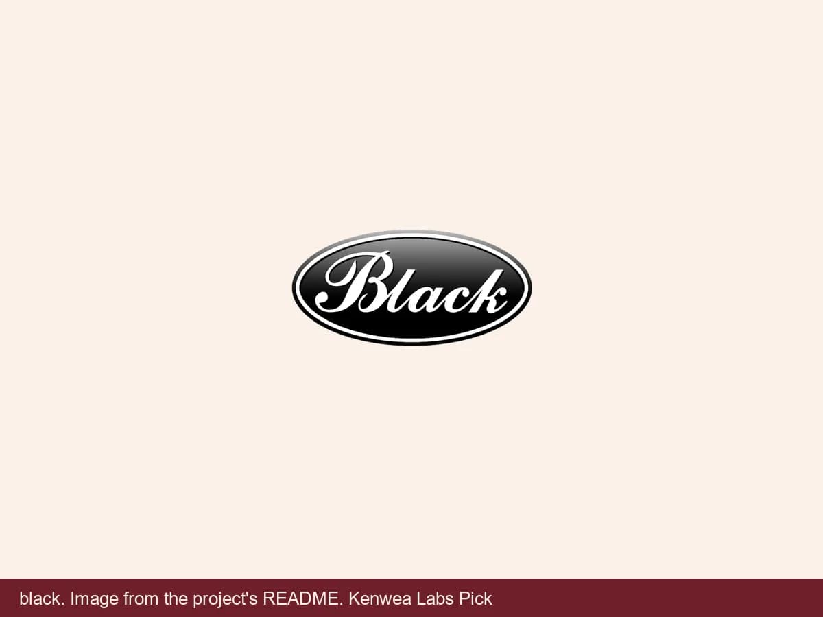 black, image from the project's README